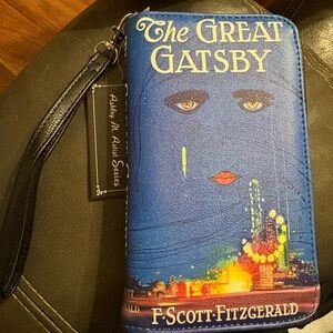 The Great Gatsby Blue Book Wristlet